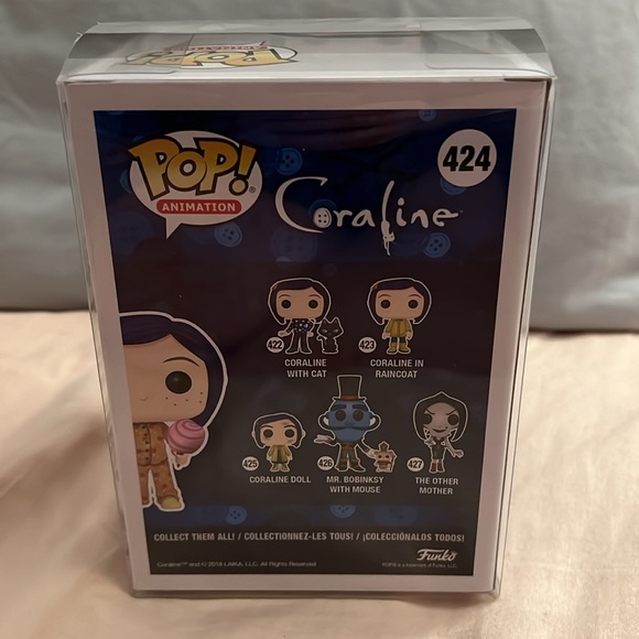 NIB Vaulted/Rare Funko Pop Coraline in Pajamas #424 Fall Convention Exclusive! - Picture 3 of 7